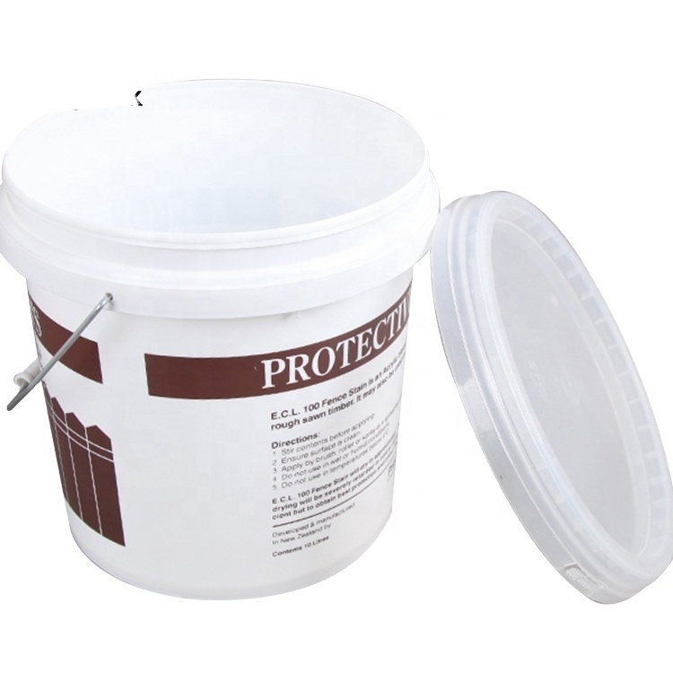 food grade 15 liter plastic Pails, 4 Gallon empty round buckets with IML Printing