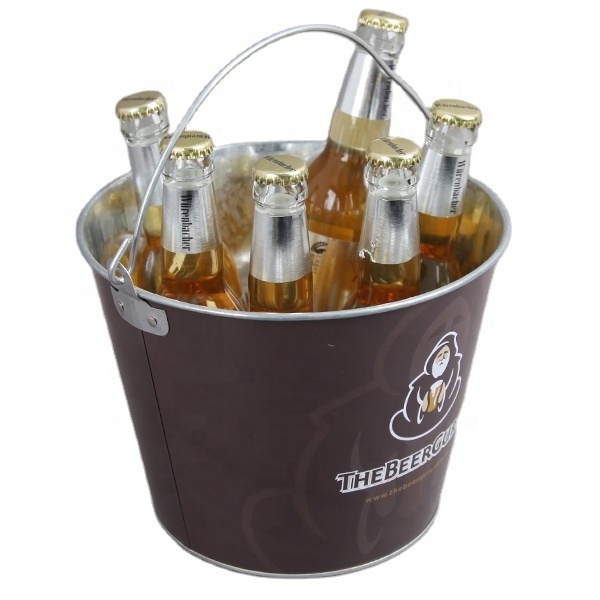 5 QT metal corona beer bottle ice bucket/cooler box holder