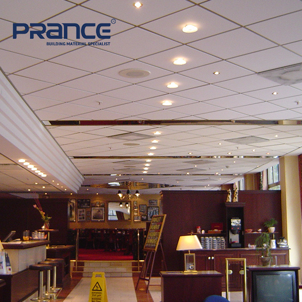 Paper faced PVC laminated gypsum ceiling tiles price