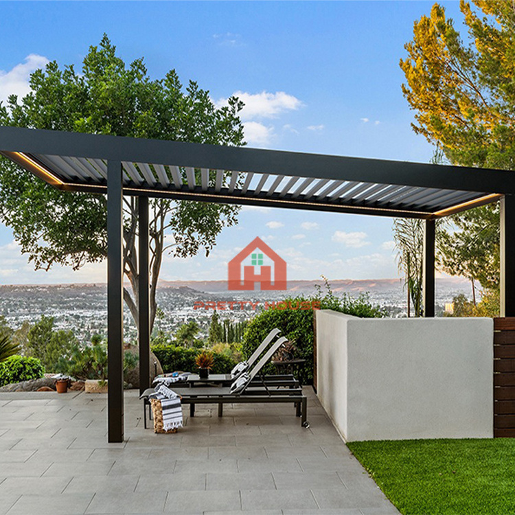 Electric Waterproof Aluminum Pergola pavilion aluminium pergola for garden pergolas and gazebos