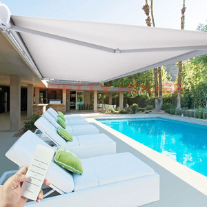 Aluminum Waterproof Sunshade Awning Canopy Restaurant Balcony Retractable Awning