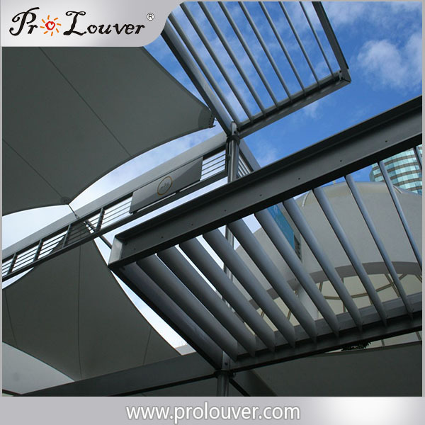 architectural aluminum aerofoil awning horizontal louver for canopy sunshading