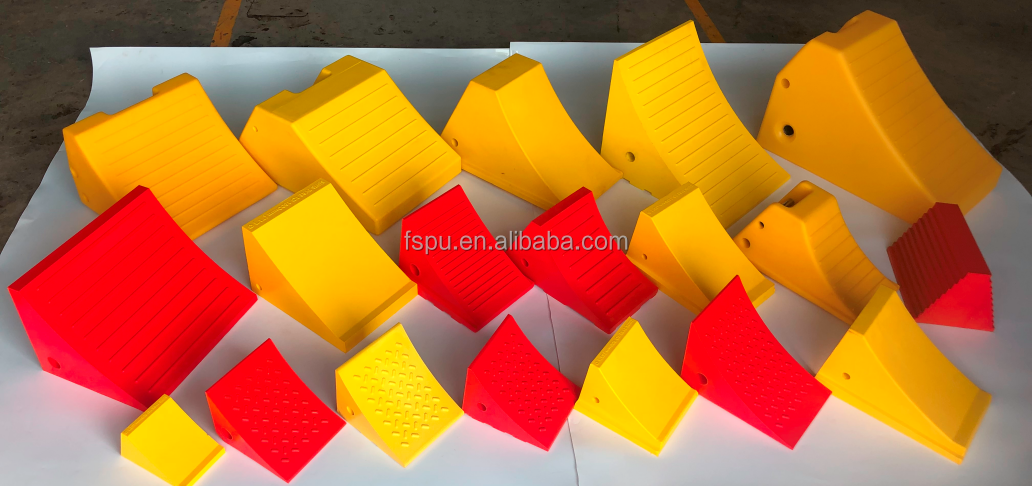 Australia hot sale customized made loading 5ton to 400 tons polyurethane wheel chock