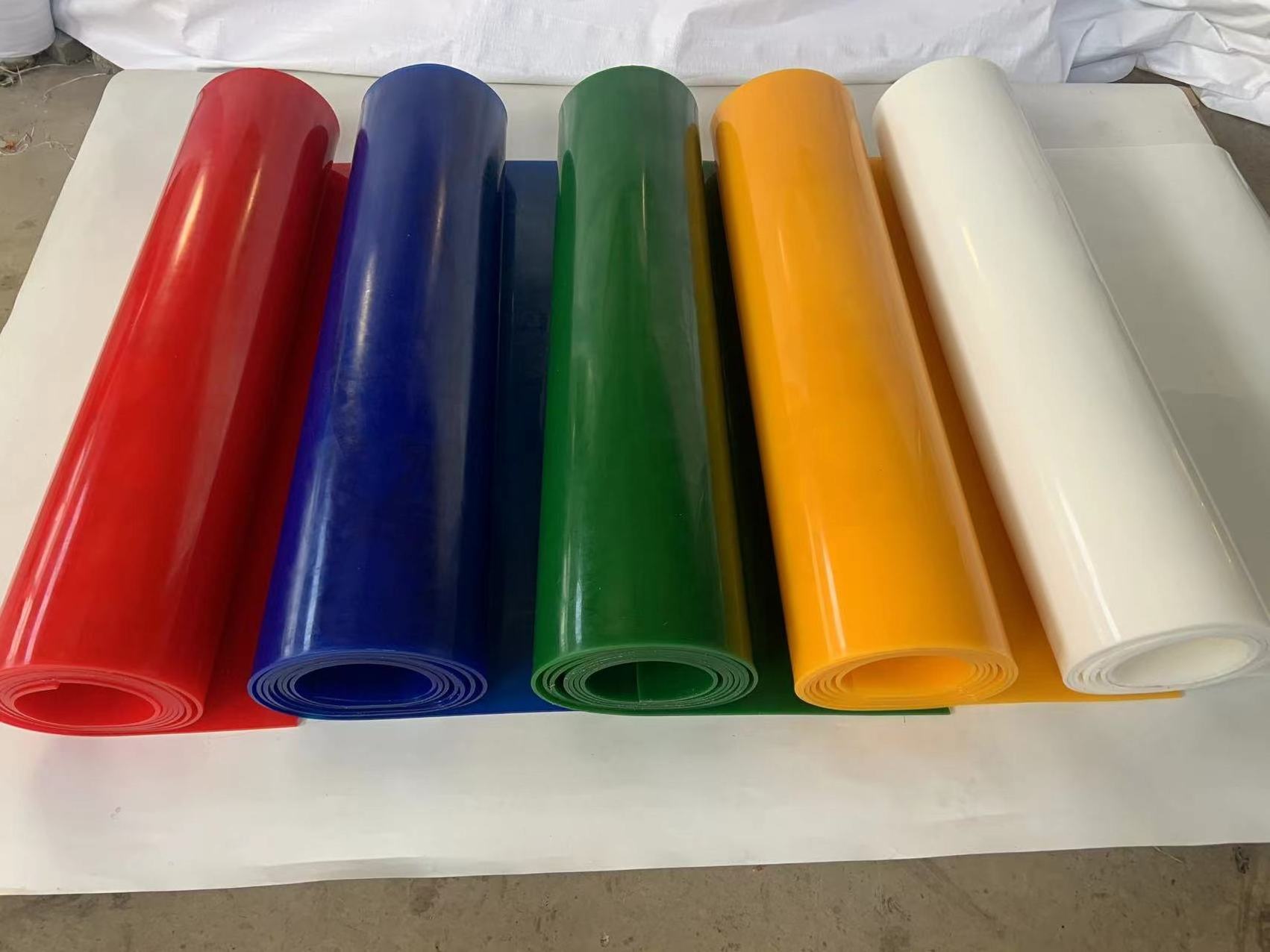 Hardness 60-90A  High elastic factory price polyurethane pu sheet rubber roll sheet urethane rubber sheet