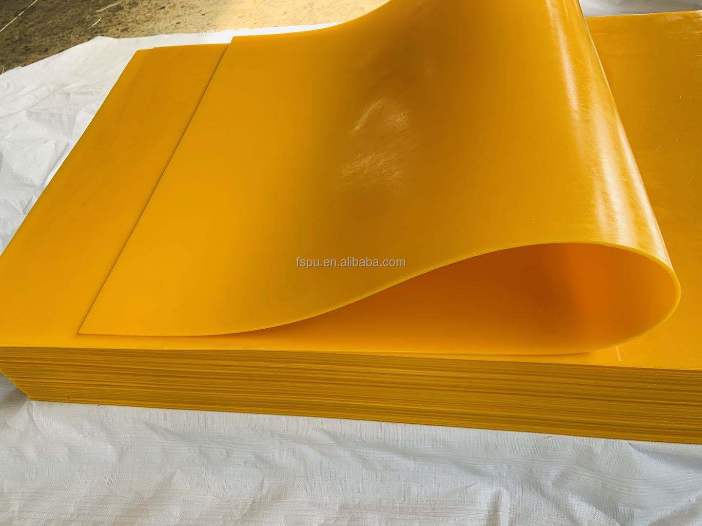 wear-resist polyurethane rubber sheet for machinery cushion