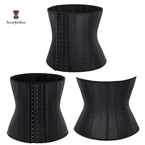 Latex women 25 steel bones 29 steel bone Tummy Control Body Shaper Corset Waist Trainer Latex Girdle Slim Belt  XXS-6XL