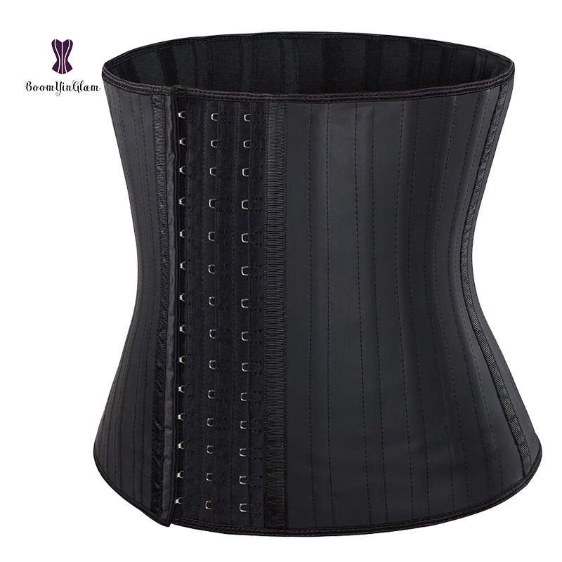 Waist Trainer Corsets Steel Boned Underbust Super Tight Firm Waist Slimming Cincher Latex Material Corset