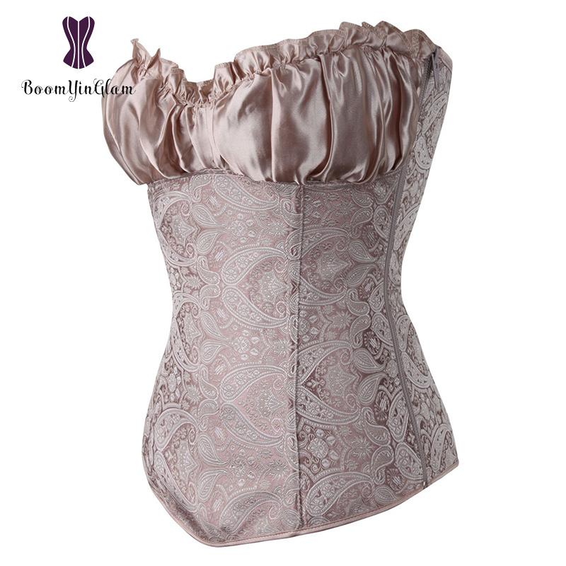 Wedding Costumes Top Spandex Polyester Corselet Boy Wearing Lingerie Corsets And Bustier With G String