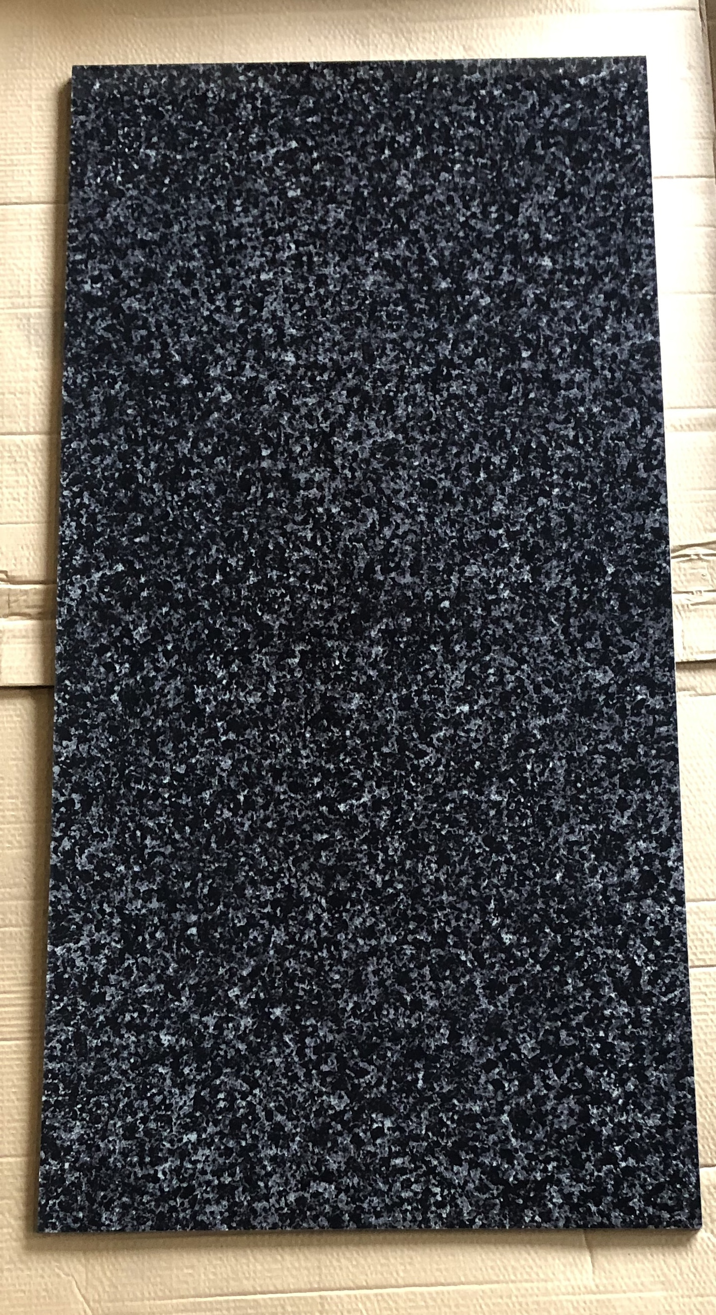 Hot Sale Shining Stone look Glazed Finish Black Porcelain Stone Slabs Tiles for Kitchen and Floor