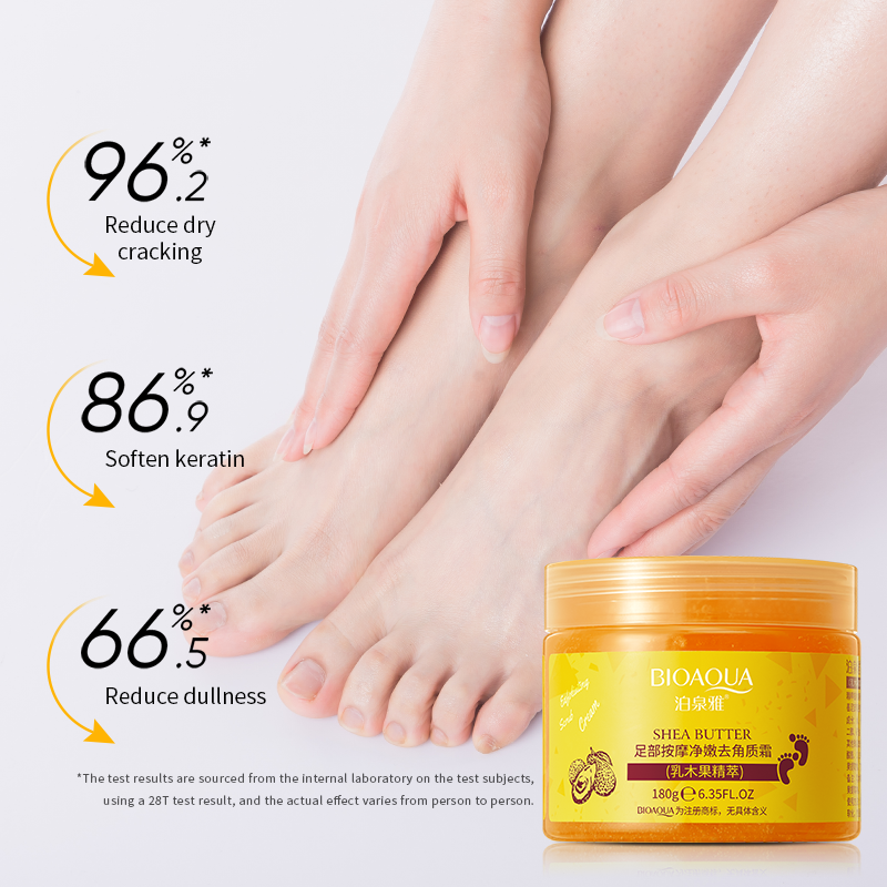 BIOAQUA Pedicure Jelly Pedi Foot Skin Care Shea Butte Scrub Pedicure Relieve Foot Tired Exfoliating Remove Dead Skin Foot Soak