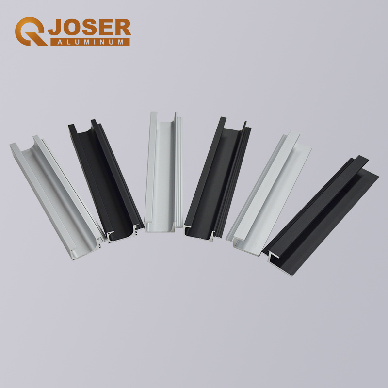 Joser Aluminum Alloy Kitchen Drawer Cabinet Handle Finger Edge Pull Concealed Handle Aluminium Cabinet Profile Handles