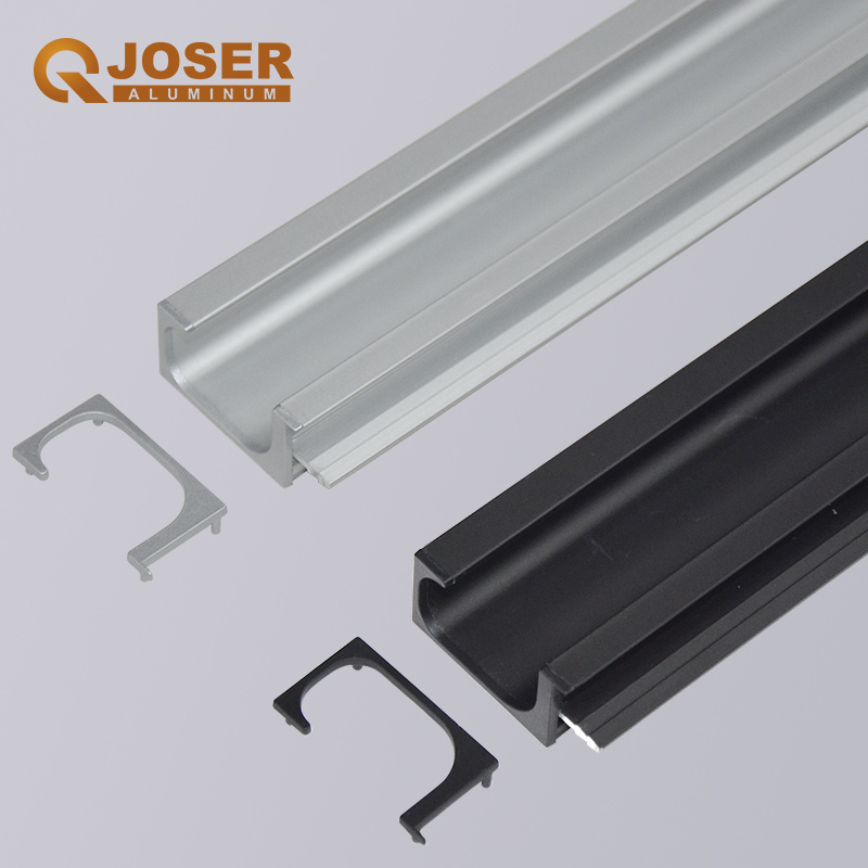 Joser Aluminum Alloy Kitchen Drawer Cabinet Handle Finger Edge Pull Concealed Handle Aluminium Cabinet Profile Handles