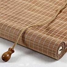 KEEWO Wood Shading Roman Blind Venetian Woven Roller Bamboo Blinds Metal Simple Contemporary French Window Anniversary