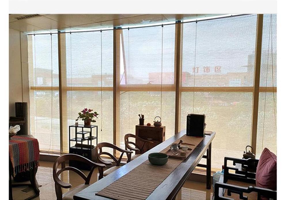 Keewo easy exterior interior manual  bamboo shade curtain blind for window doors