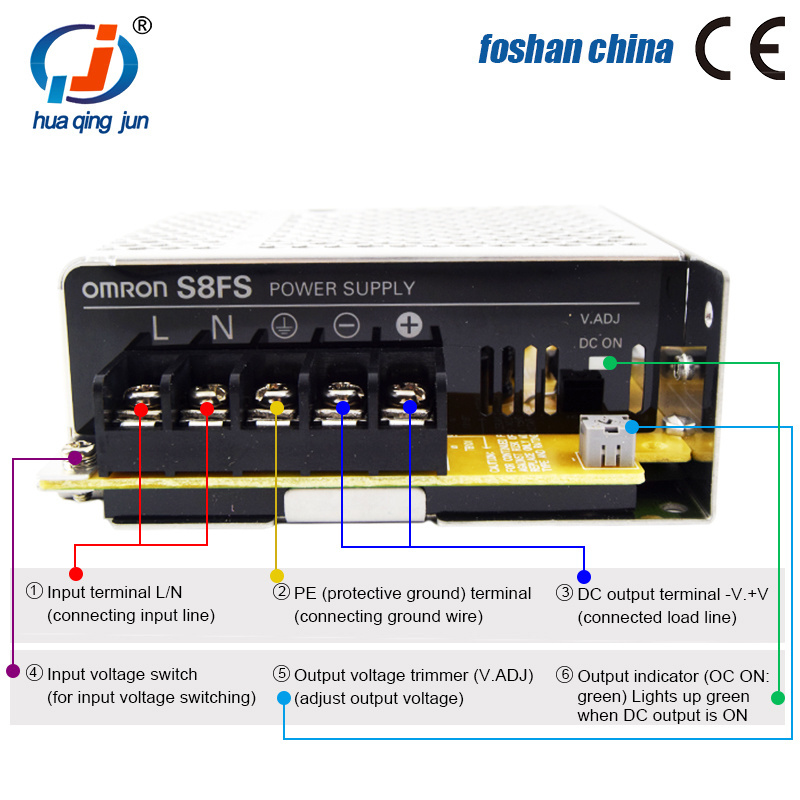 220V To 24V DC Switching Power Supply 50W Original S8FS Transformer