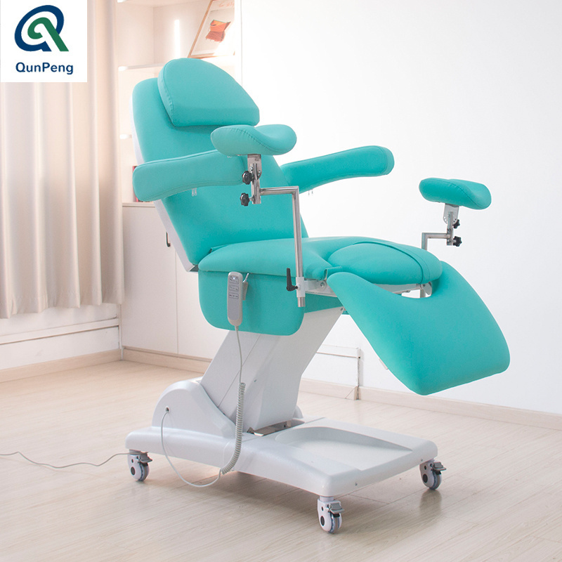 Qunpeng Electric Gynecology Chair hospital medical bed Gynecological Examination Bed dental bed