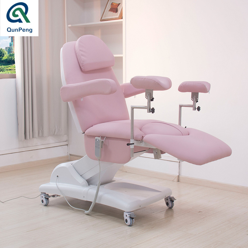 Qunpeng Electric Gynecology Chair hospital medical bed Gynecological Examination Bed dental bed