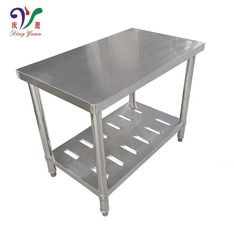 Wholesale Stainless Steel 201/304 Sorting Table for Factory Double Bench restaurant equipment