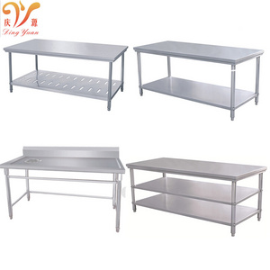 Wholesale excellent quality stainless steel 201/304 commercial work table bench for restaurant