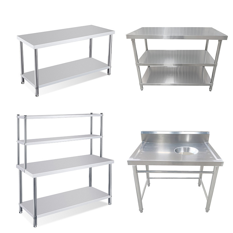 Wholesale excellent quality stainless steel 201/304 commercial work table bench for restaurant