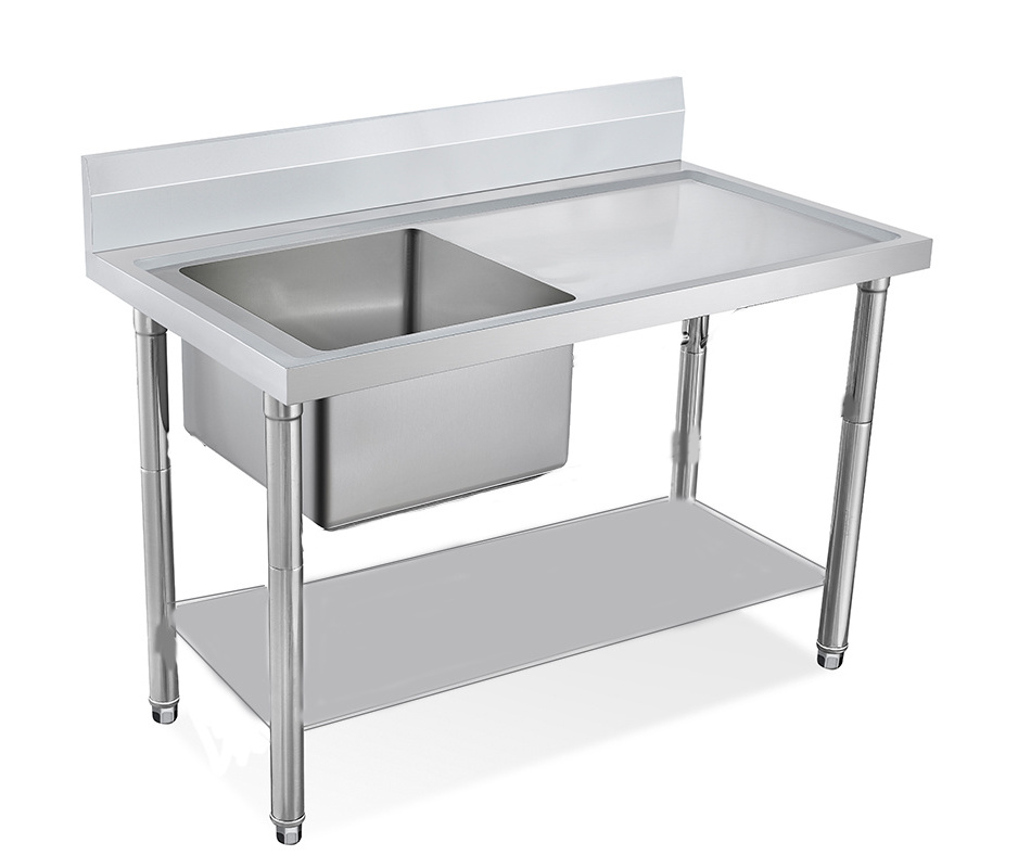 Wholesale heavy duty free standing Kitchen Sink for Commercial stainless steel sink bowl