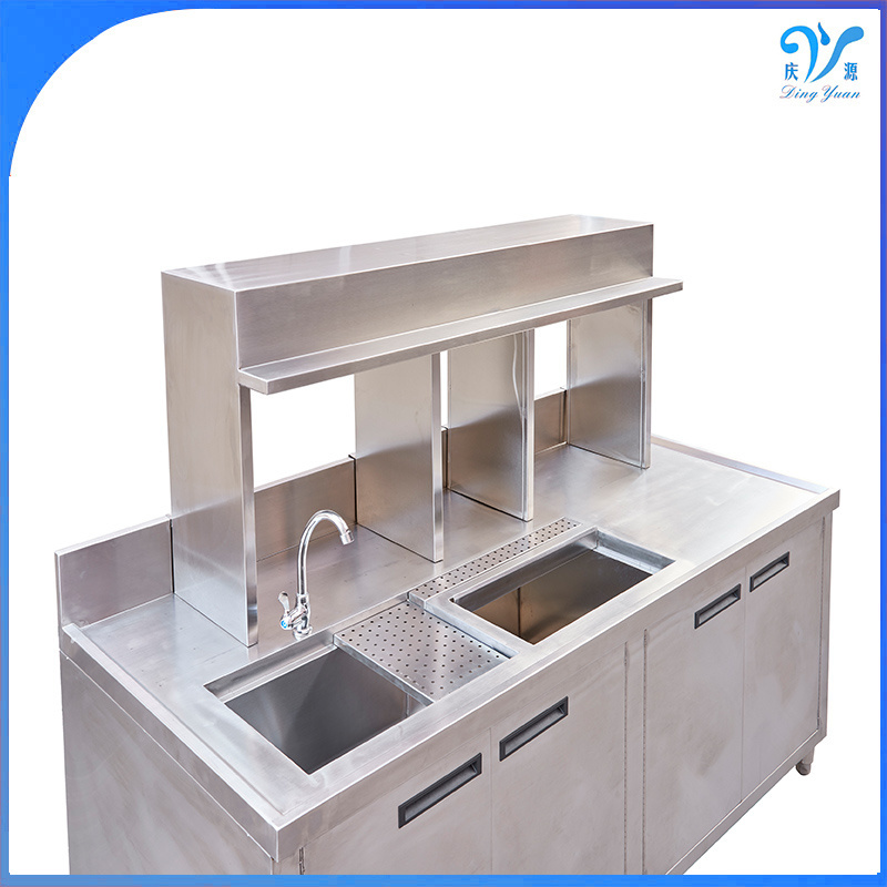 Stainless Steel Milk Tea Shop Counter Supplies Bubble Tea Counter