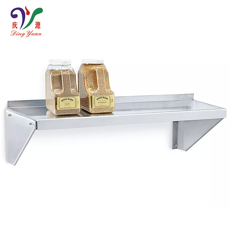 Stainless Steel Wall Mounted Hanging Rectangle  Kitchen Wall Shelf