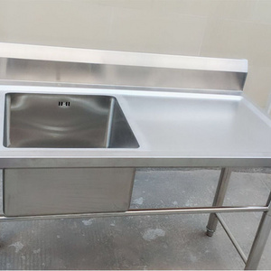 Restaurant & Catering Equipment Stainless Steel Single Bowl Kitchen Utility Sink With Stand