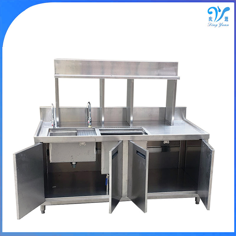 Stainless Steel Milk Tea Shop Counter Supplies Bubble Tea Counter