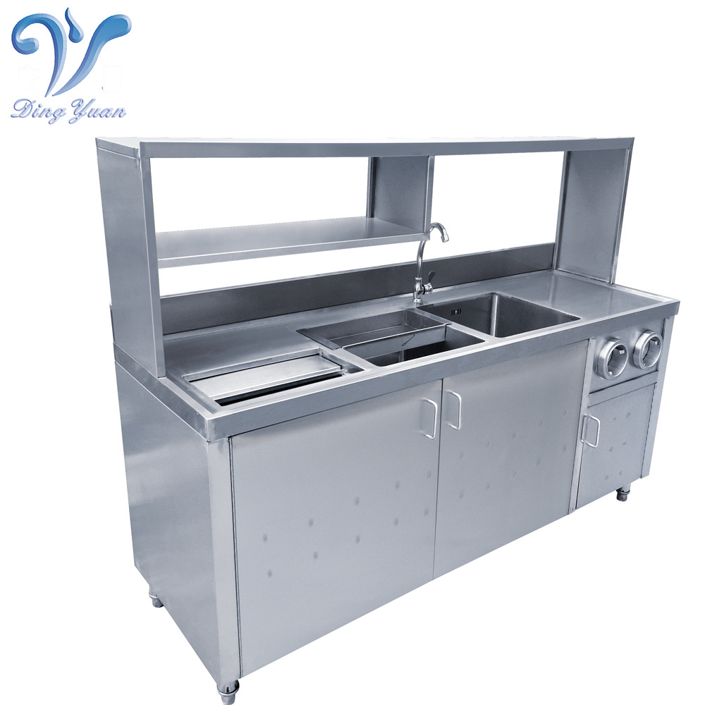 Stainless Steel Milk Tea Shop Counter Supplies Bubble Tea Counter