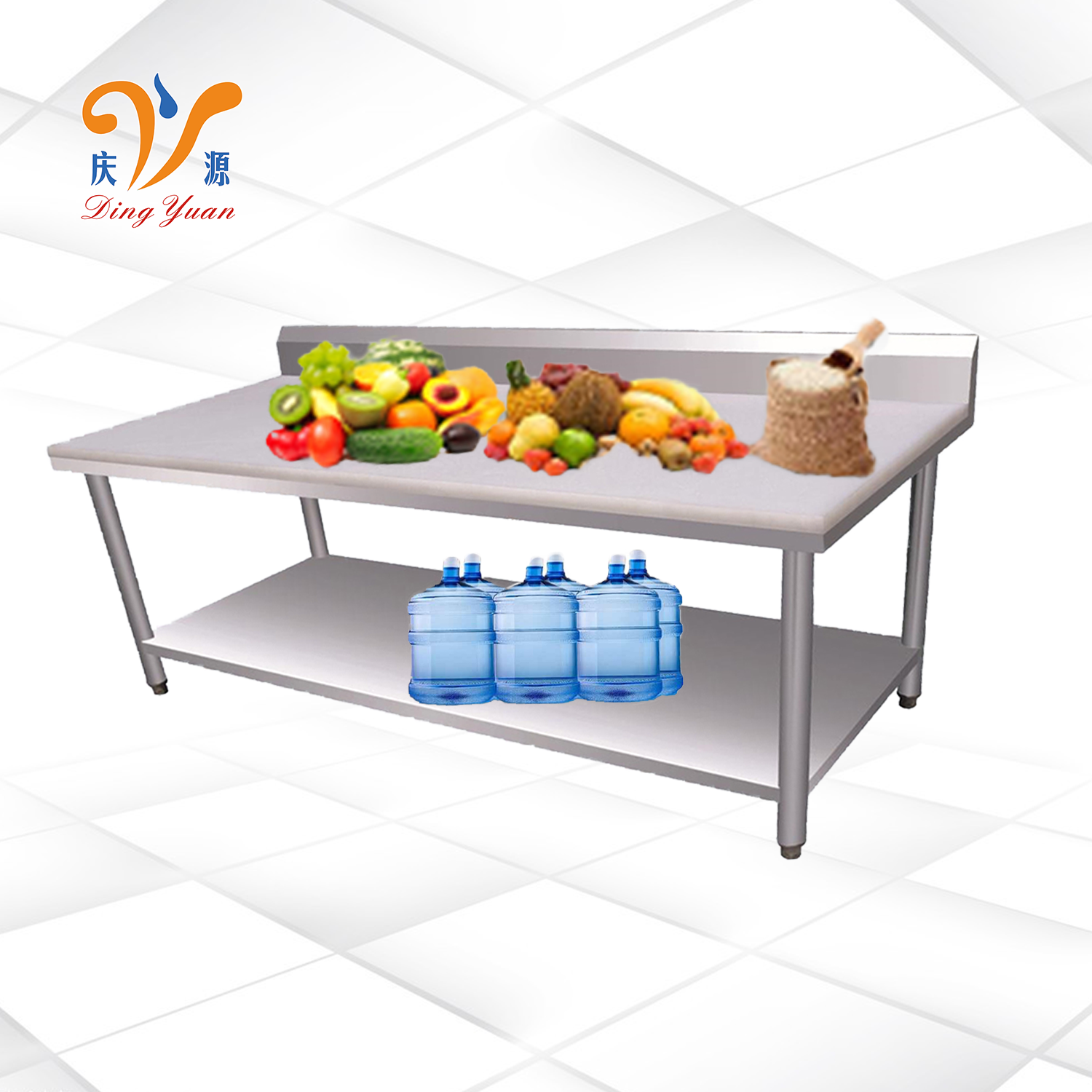 Industrial Factory Wholesale Restaurant Kitchen Equipment Pizza Stainless Steel Work Table