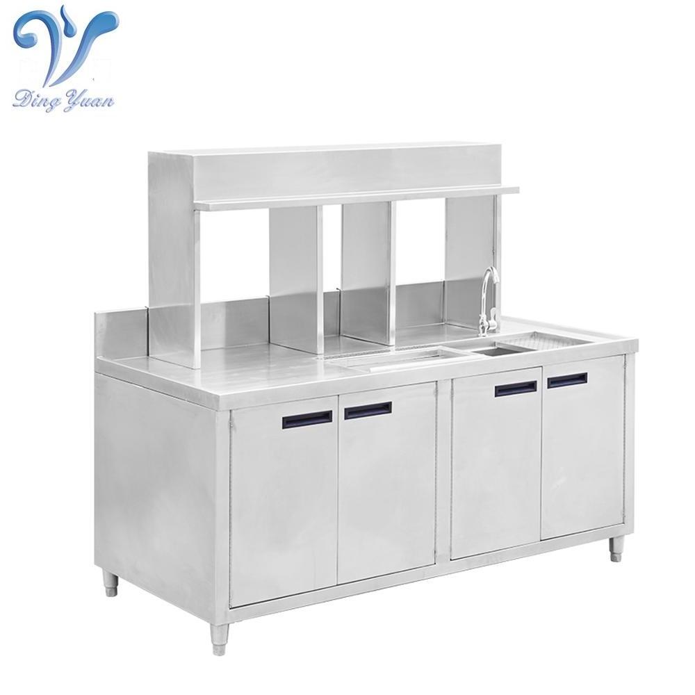 Stainless Steel Milk Tea Shop Counter Supplies Bubble Tea Counter