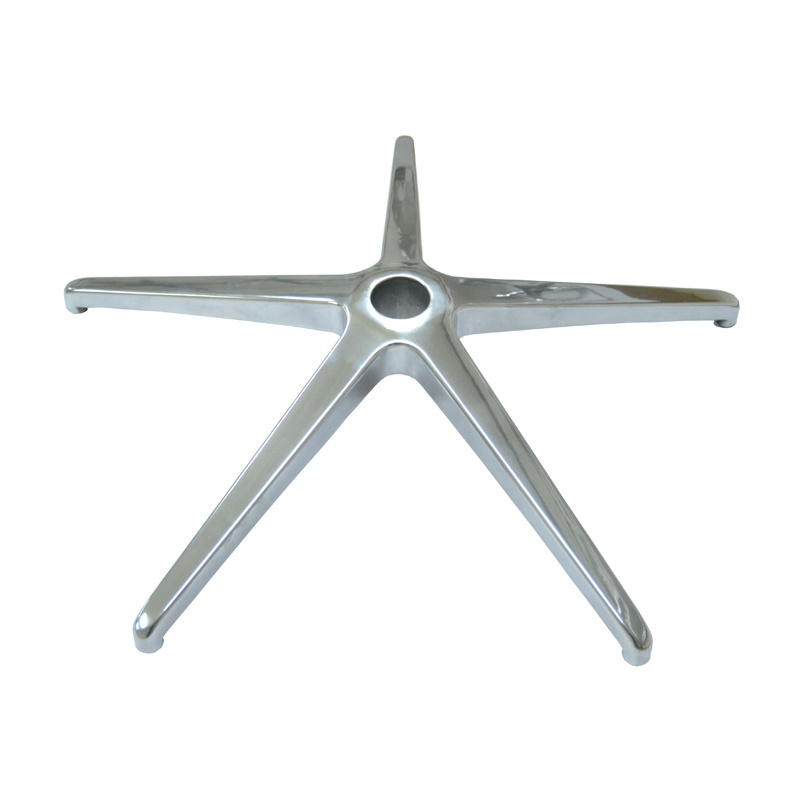 five star aluminum die casting swivel office chair parts accessory wheel base