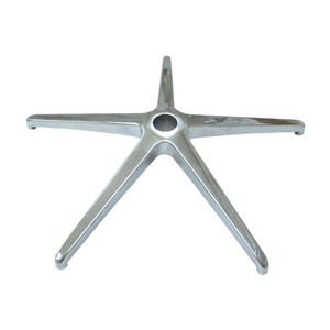 five star aluminum die casting swivel office chair parts accessory wheel base