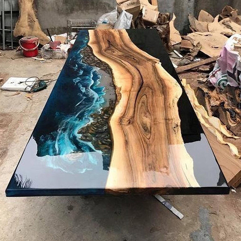 Crystal Clear Epoxy Resin Table Art Hardener Wood Manufacturers Price Epoxy Resin