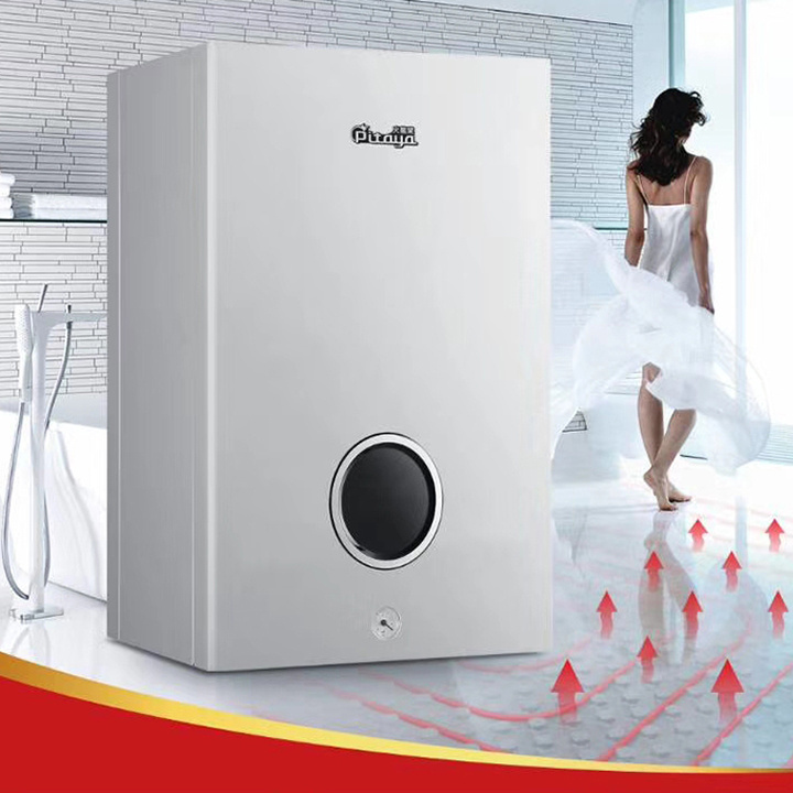 Combi boiler water heater for central heating system and shower