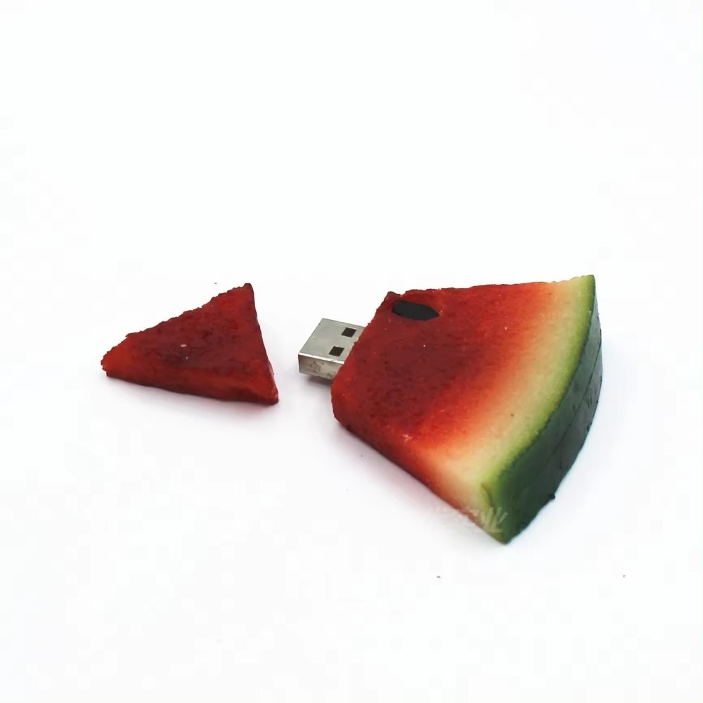 Watermelon Custom 16GB 32GB  pvc Promotional  USB flash drives bulk cheap Fruit shape usb disk