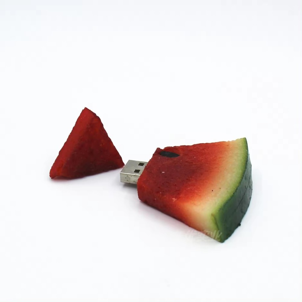 flash drives bulk cheap Fruit shape usb disk Watermelon Custom 64GB 128GB pvc Promotional  USB