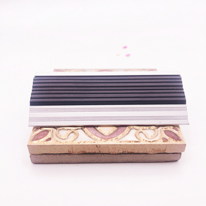 Foshan Factory Direct Aluminium Anodized Rubber Insert Tile Stair Step Nosing Trim