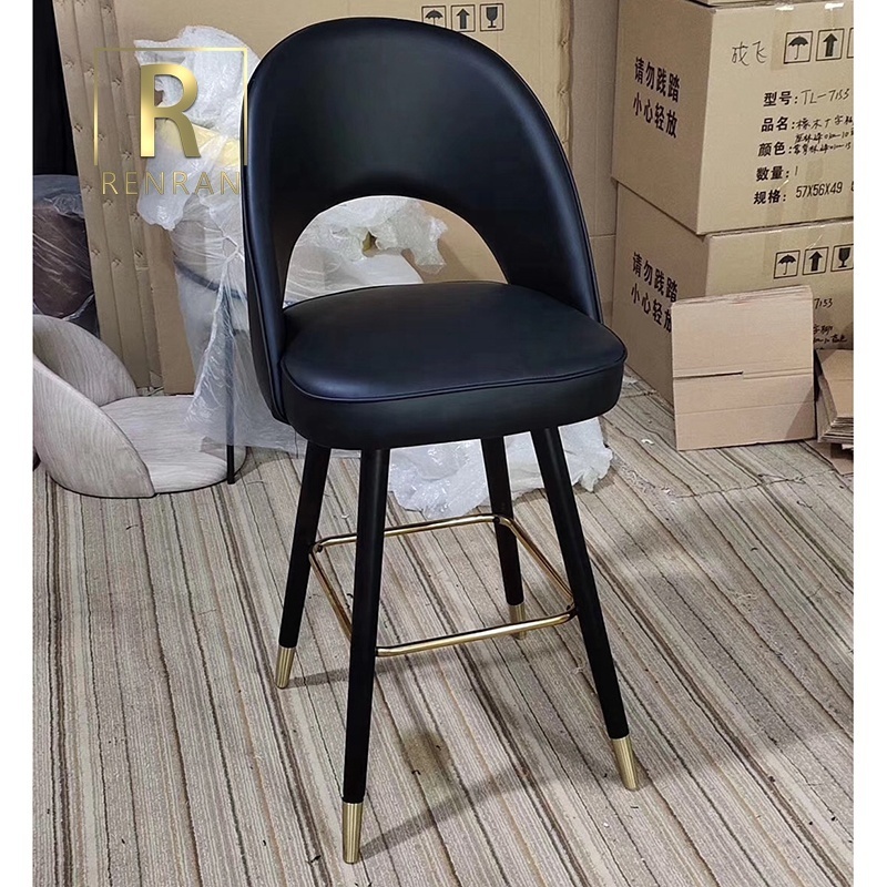 Dining Furniture Mini Breakfast  High Chair For Bar Table Velvet Bar Counter Stool Home Modern Casual Cafe Bar Chair