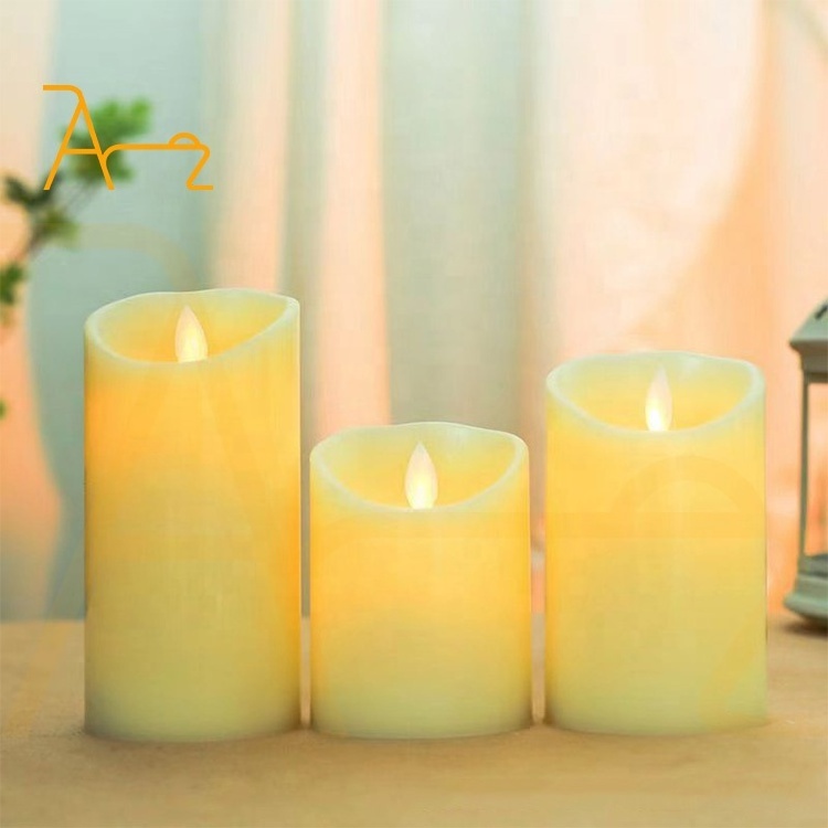 Hot selling birthday wedding realistic wax electric battery operated candles led candle flameless luxury candles with remote