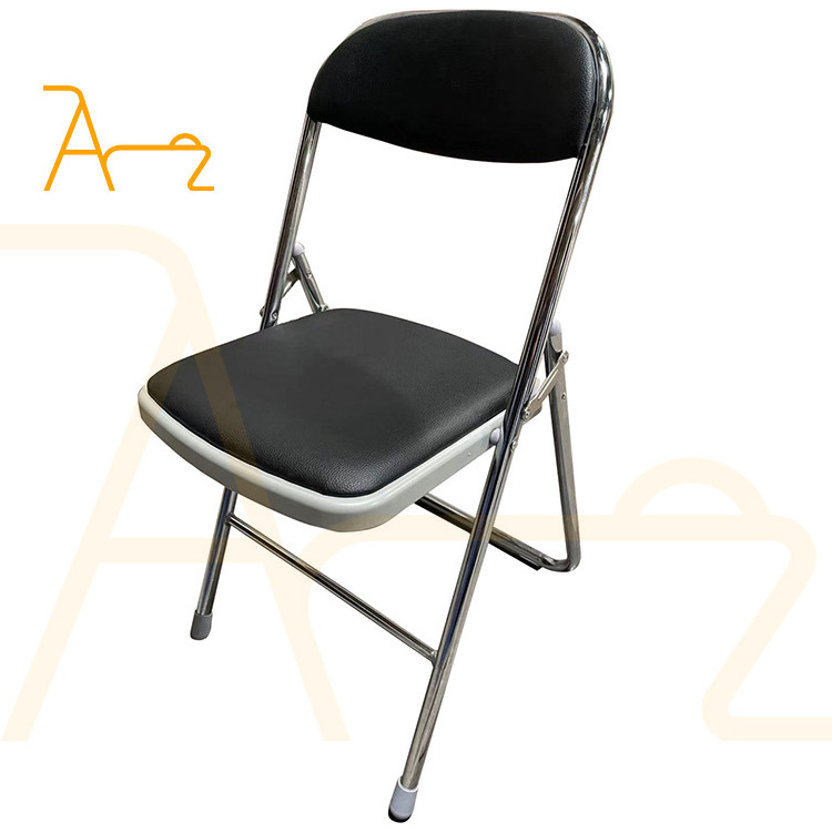 Factory price black white plastic folding dining chair outdoor furniture modern lightweight foldable garden chairs for events