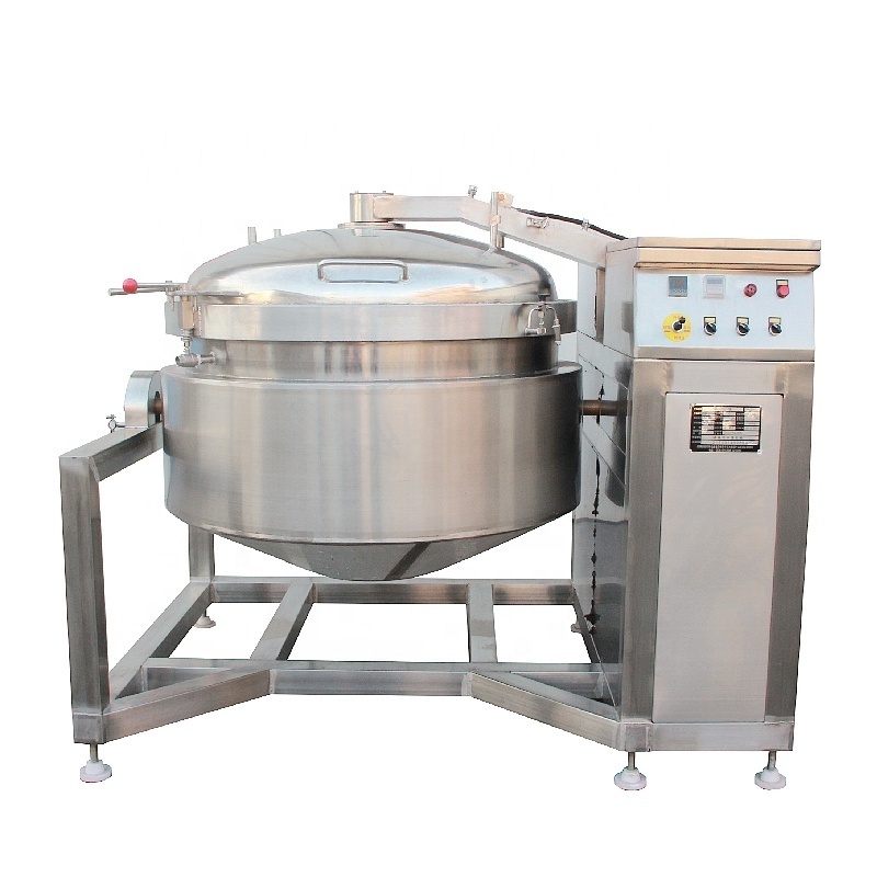 Large Industrial Automatic Pressure Cooker 500 Liters Stainless Steel Steam Pressure Cooking Pot For Bone Soup