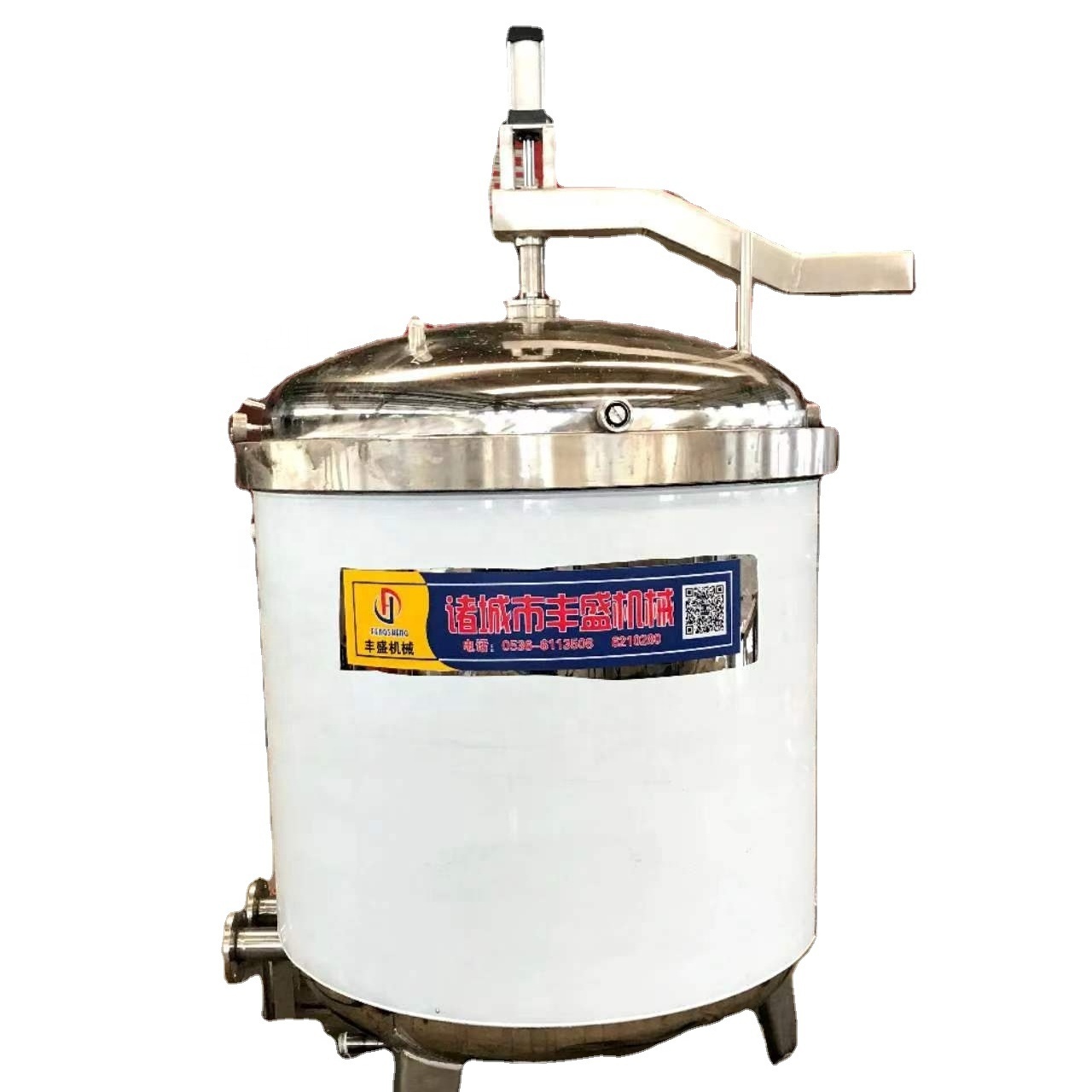 1000 liter industrial commercial big  vertical pressure cooker