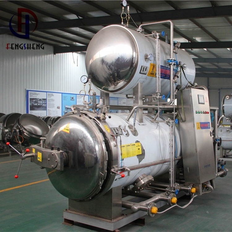 Horizontal autoclave retort for canned food for sale