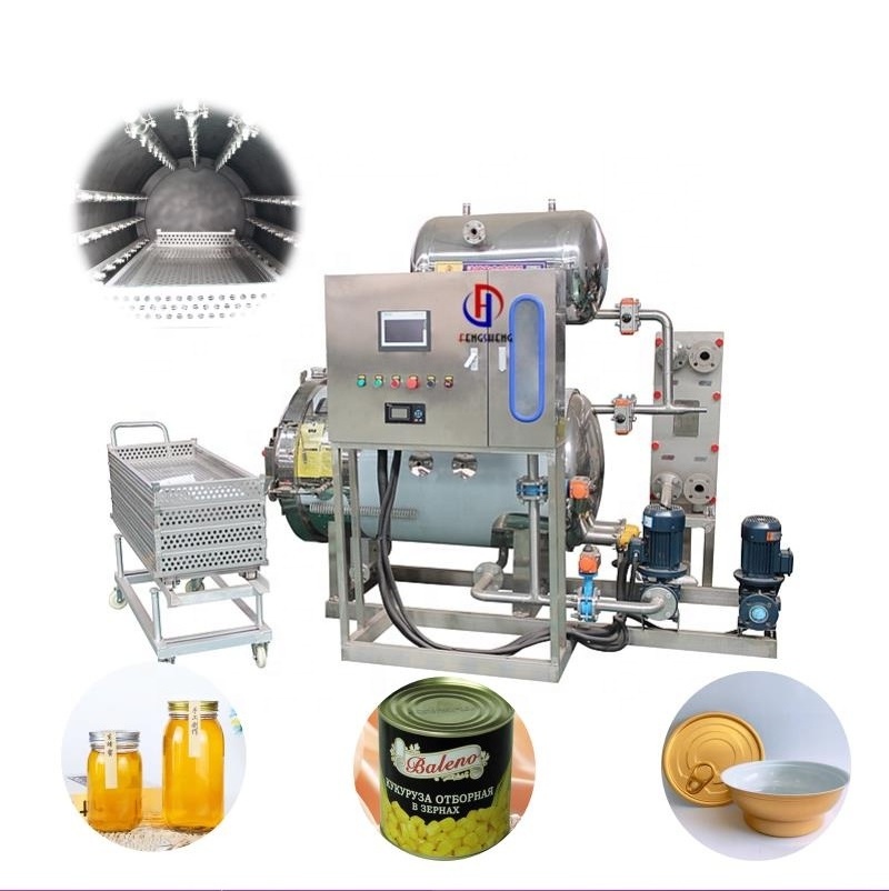 Fruit and Vegetable Tin Canned Product Automatic Sterilization Retort Autoclave Machine