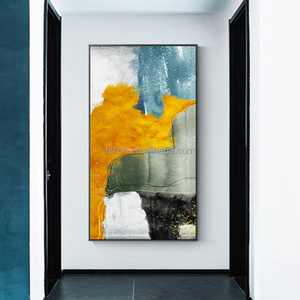 Abstract Art Hotel Painting Modern Living Room Entrance Crystal Porcelain Painting Houseware Wall Painting Hot Sale