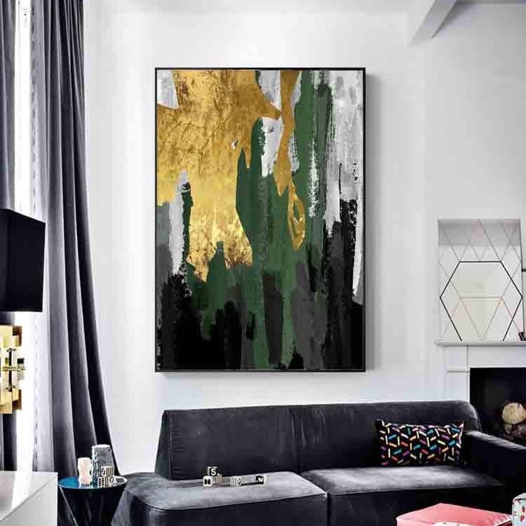 New Design Abstract Landscape Painting on Canvas Wall Art for Living Room Decor