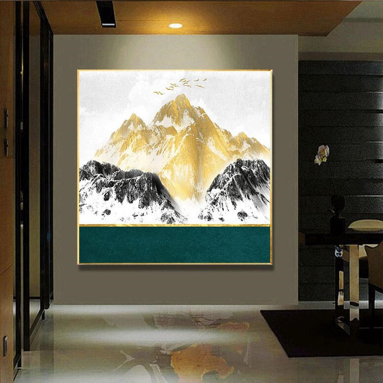 Ruicheng Factory Custom Gold Painting Pop Art Wall Decoration Still Life Paintings Direct from Factory Wholesale