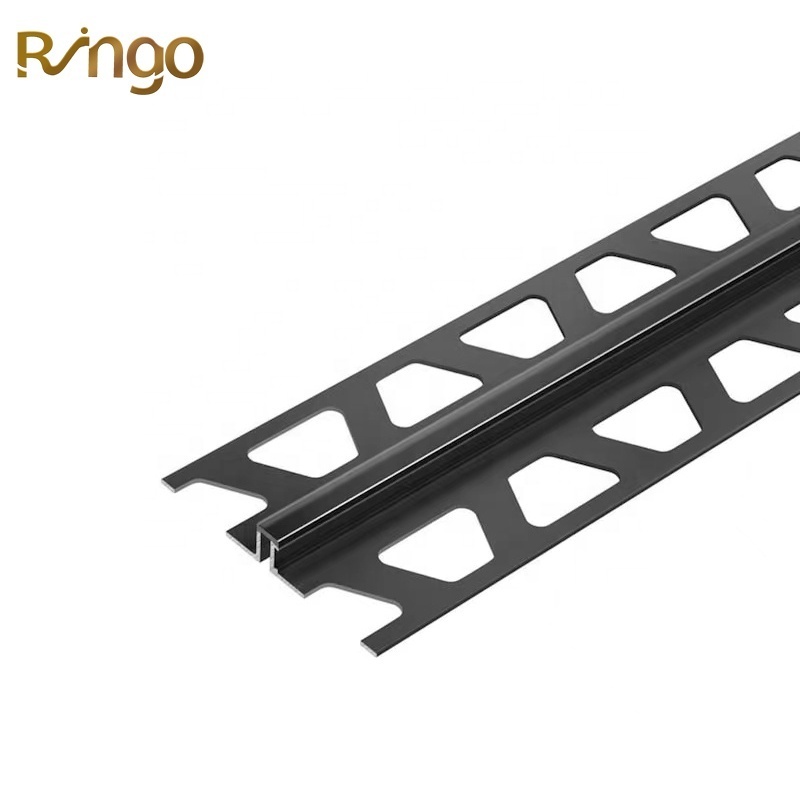 Foshan Ringo Flexible Floor Construction Pvc Plastic Floor Tile Expansion Joint Pvc Trim For Ceramic